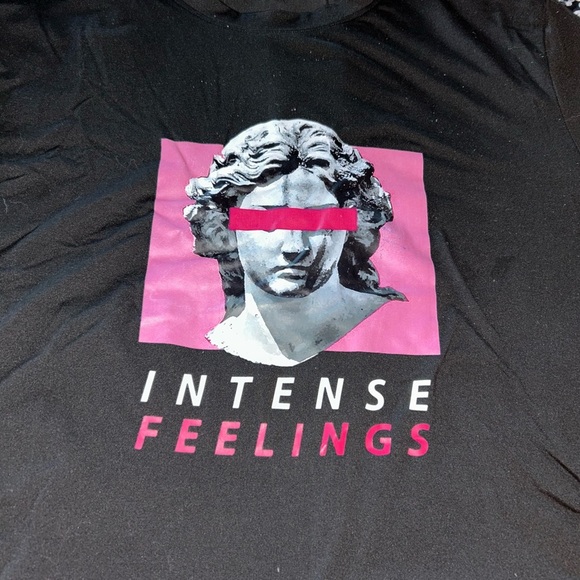 SHEIN Other - SHEIN Black Tee with Pink Graphic Art